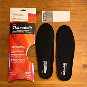3M Thinsulate Black Thermal Insoles